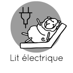 icone lit électrique ou articulé